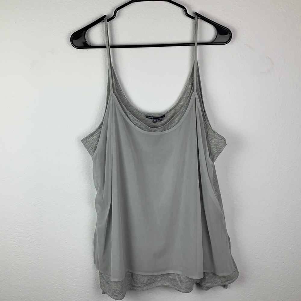 Vince. Gray Tank Top